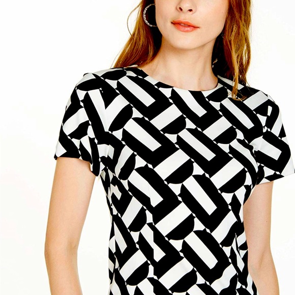 TRINA TURK ~ GEOMETRIC SHORT MINI DRESS - Picture 2 of 6